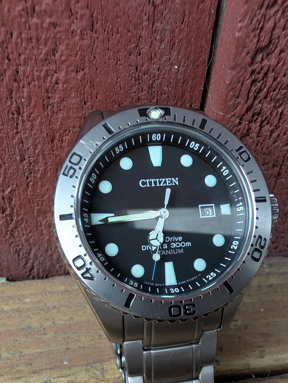 Citizen Eco-Drive Titanium Diver Watch - Black Dial